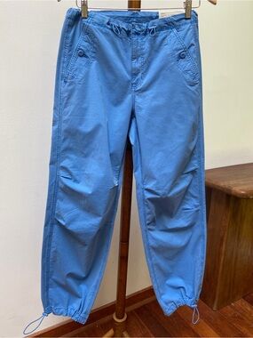 American Eagle Snappy Stretch Low-Rise Parachute Pant Blue